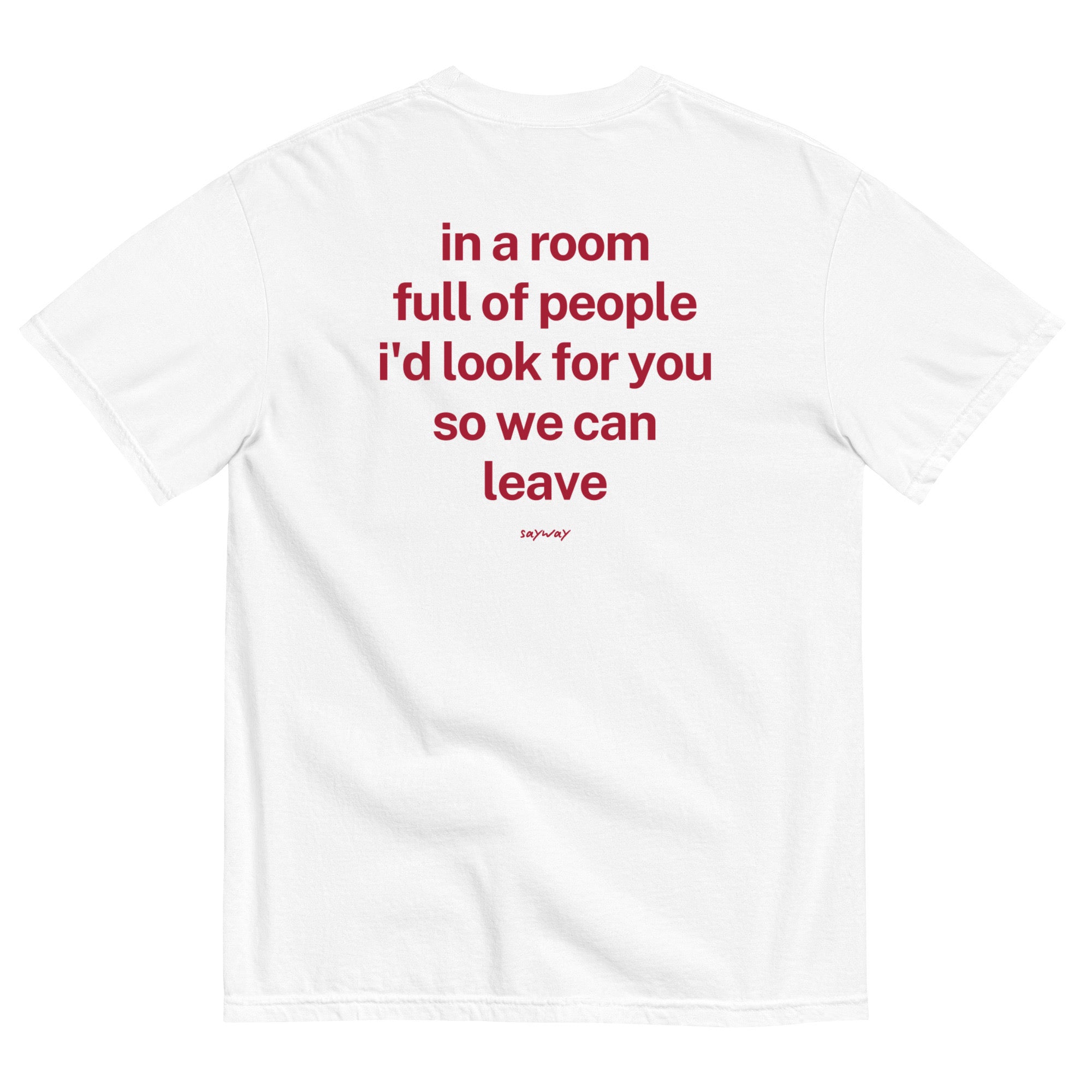 IN A ROOM FULL OF PEOPLE