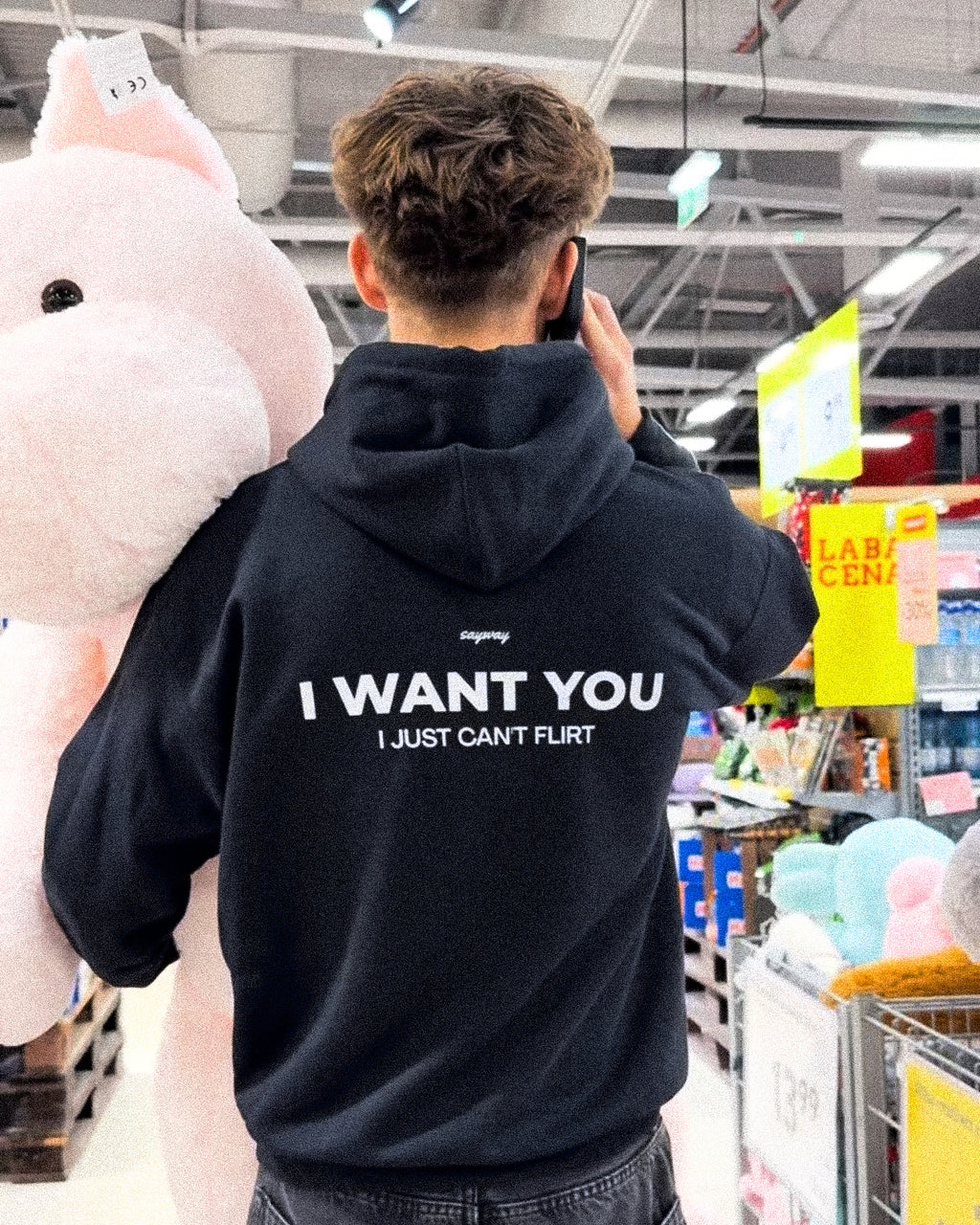 I WANT YOU, I JUST CAN'T FLIRT HOODIE